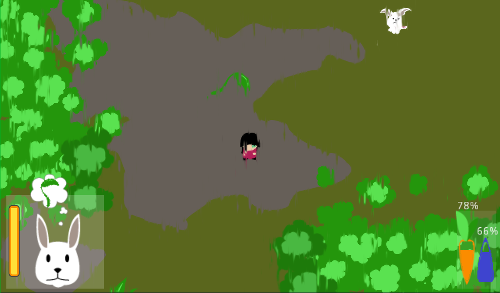 Rain sequence showing the leaf sprite